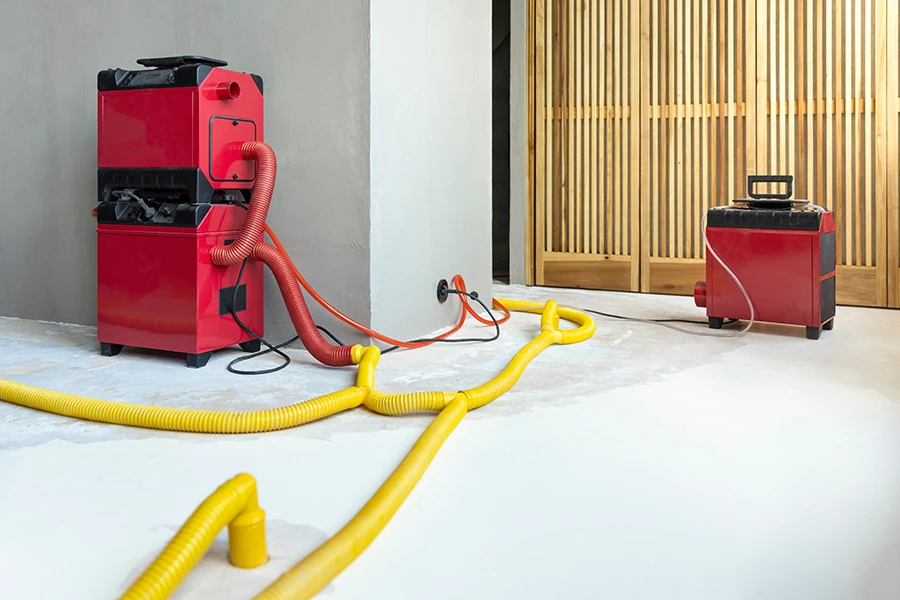 Water damage restoration equipment