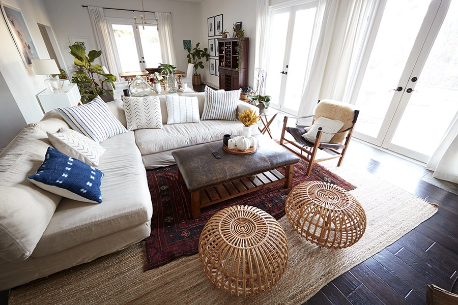 cozy living room after biohazard cleanup